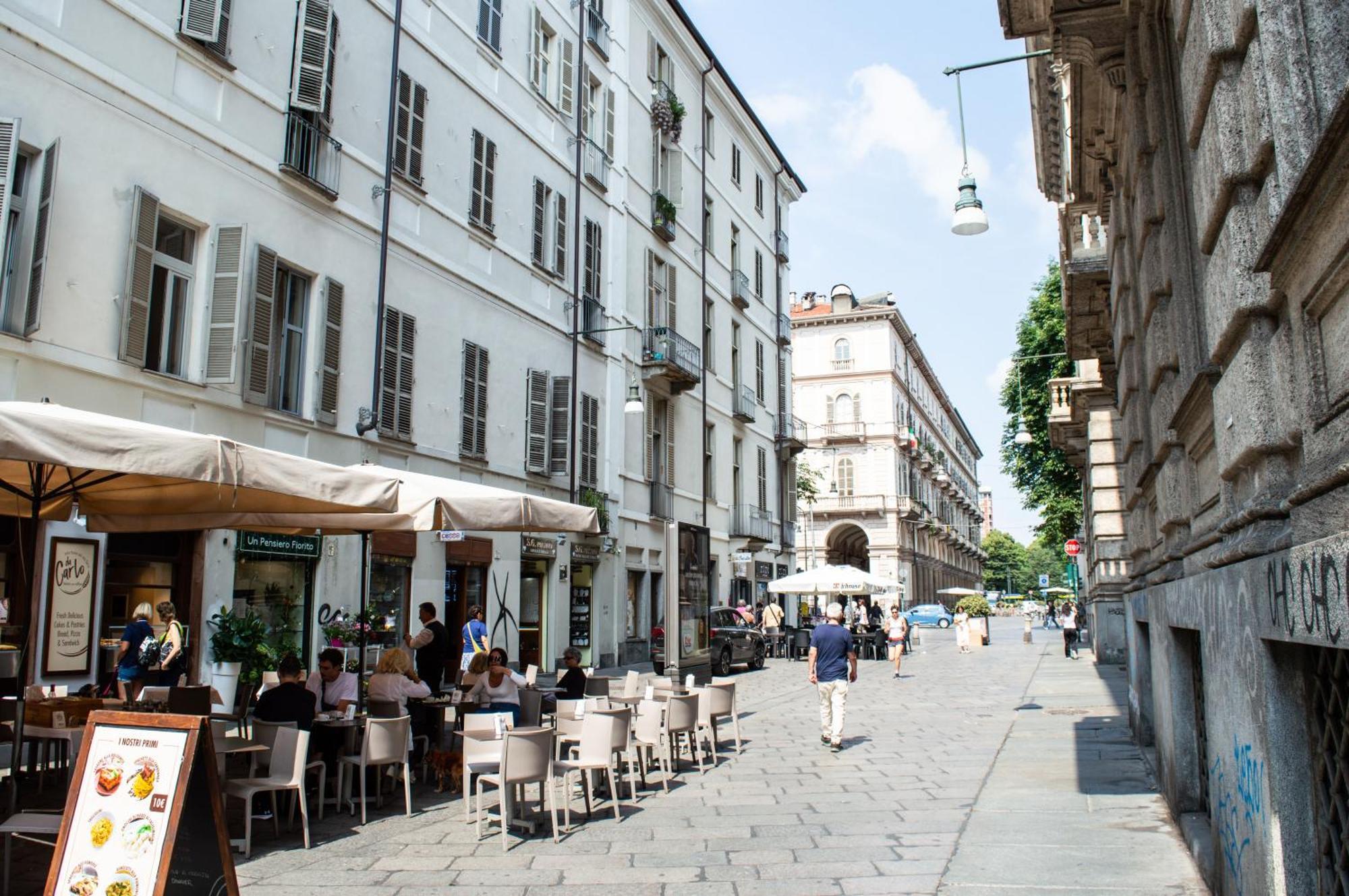 H7 Attico Blu Quadrilatero Romano Pochi Passi Dal Museo Egizio Lägenhet Turin Exteriör bild